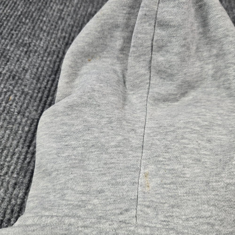 Abercrombie & Fitch Hoodie Womens Large Gray AF-75 Zip Sweatshirt Cropped Y2K - Picture 11 of 14
